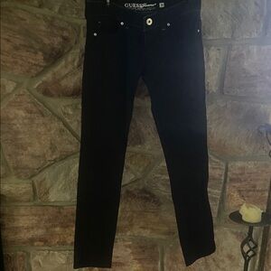Guess Black Straight Leg Jeans.  Size 28